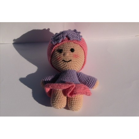 Bambola YoYo Amigurumi Con Fiocco uncinetto