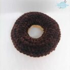 Ciambella Amigurumi in Ciniglia marrone