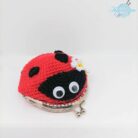 Portamonete Clic Clac a Coccinella in Cotone