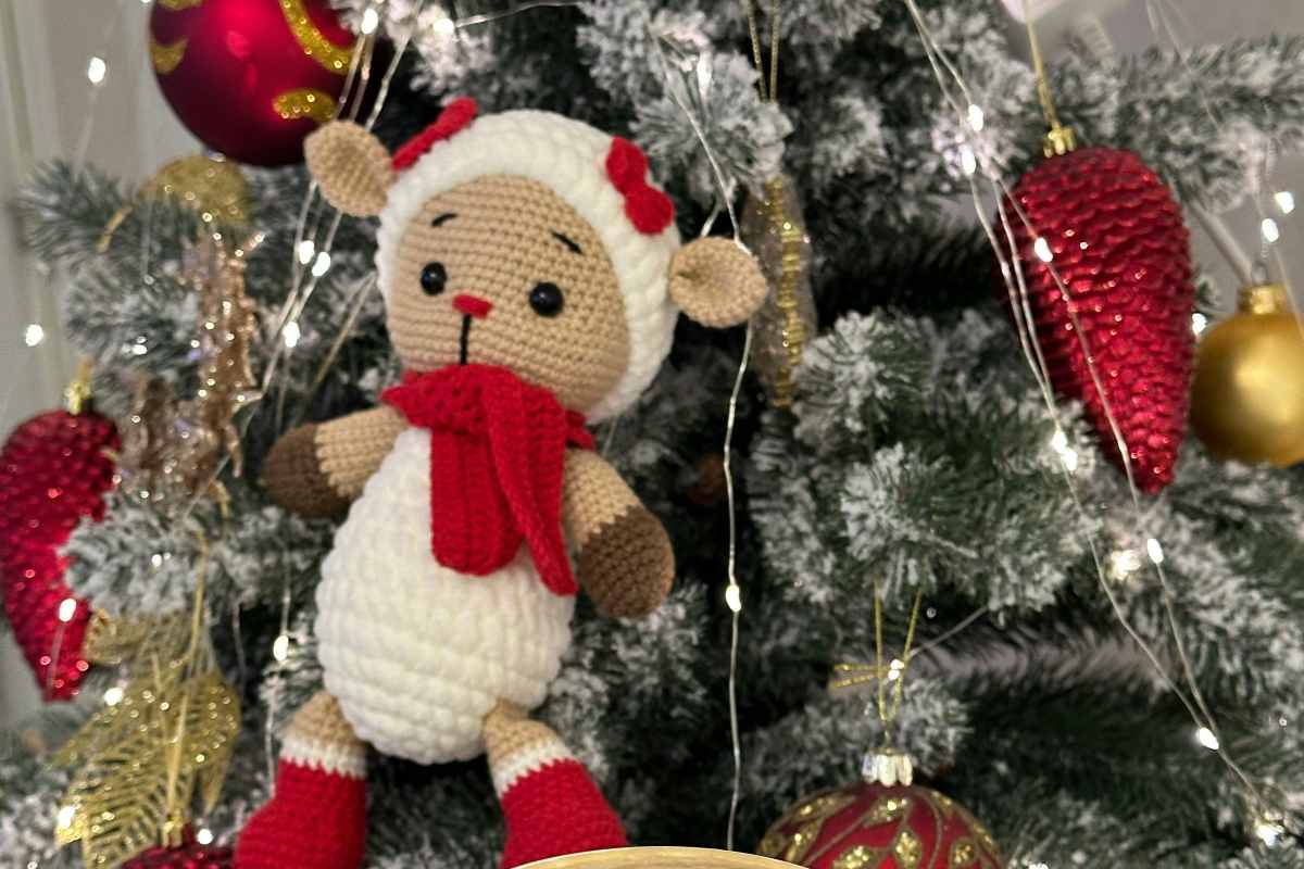 decorazioni natale con lana