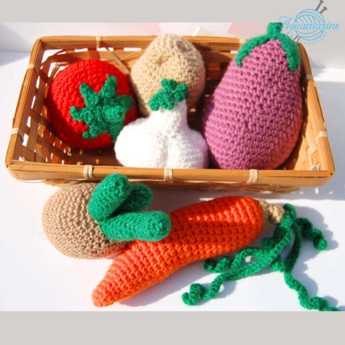 Cestino verdure amigurumi