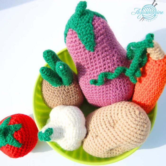 Cestino verdure amigurumi