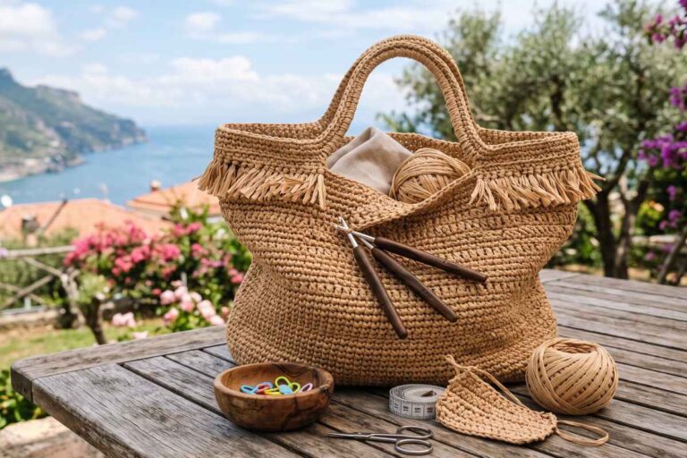 Quanta rafia serve per fare una borsa all’uncinetto?